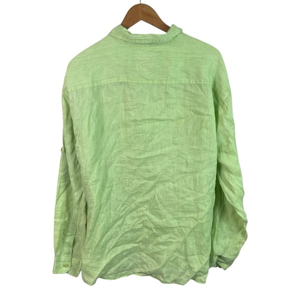 BF1108 Men’s HIHO Brand 100% LINEN Beach Button Down Shirt XL - Picture 3 of 4